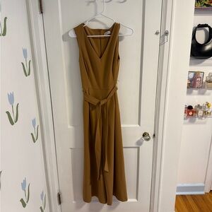 Calvin Klein Sleeveless Tan Pantsuit